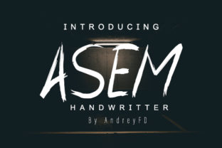 Asem: A Natural Brush Font for Editorial Design