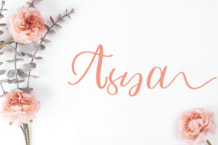 Asya Script Font for Elegant Handmade Designs