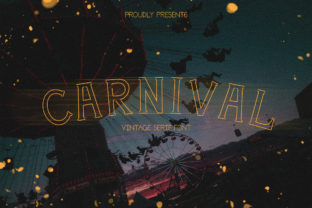 Carnival Serif Font: Vintage Style for Crafters & Sellers