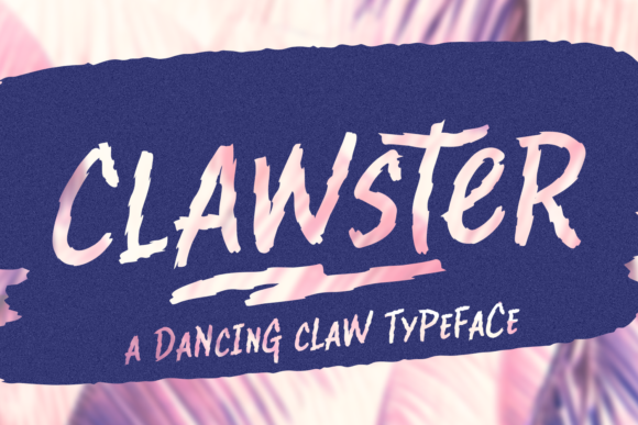 Clawster Font for Branding With Raw Readable Script Style
