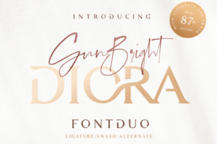 Diora Duo: A Premium Script Handwritten Font Pair for Brand Elegance