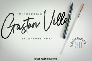 Gaston Villa: A Luxurious Script Font for Campaign Design