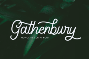 Gathenbury Font: A Playful Script for Crafters and Sellers