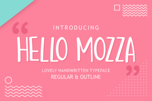 Hello Mozza: A Handwritten Font for Playful Branding Projects
