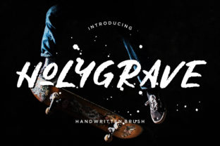 Holygrave: A Script Handwritten Font with Natural Scratches