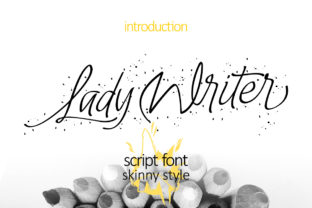 Lady Writer Skinny: A Sophisticated Script Font for Scroll-Stopping Brand Content