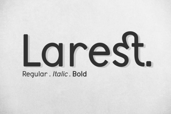 Larest: A Modern Sans Serif Font for Polished Brand Visuals