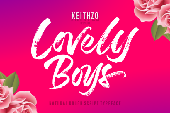 Lovely Boys: A Natural Script Font for Editorial Projects
