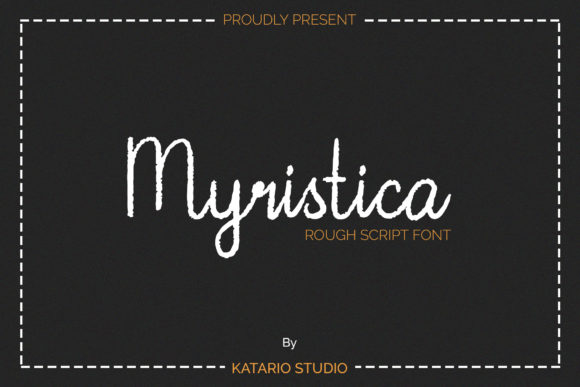 Myristica: A Rough Script Font for Editorial Charm