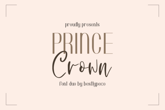 Prince Crown Font Duo for Modern Brand Campaigns