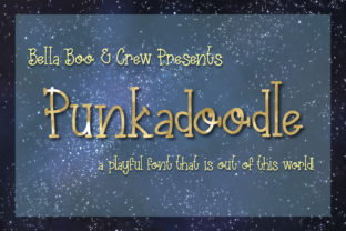 Punkadoodle Serif Font for Playful, Cute Design Projects
