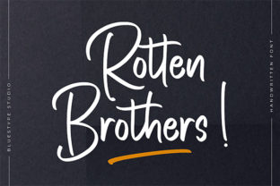 Rotten Brothers Script Font for Handmade Creators