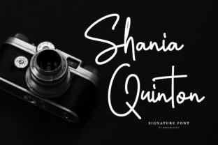 Shania Quinton Script Font for Handmade Branding