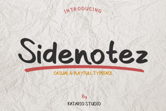 Sidenotez: A Casual Script Font for Branding That Sticks
