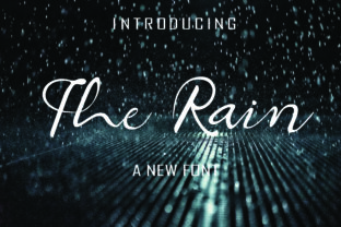 The Rain Script Font for Elegant Digital Design