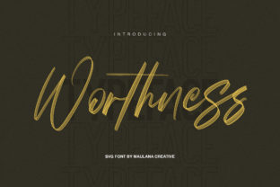 Worthness Script Handwritten Font for Modern Brand Identity